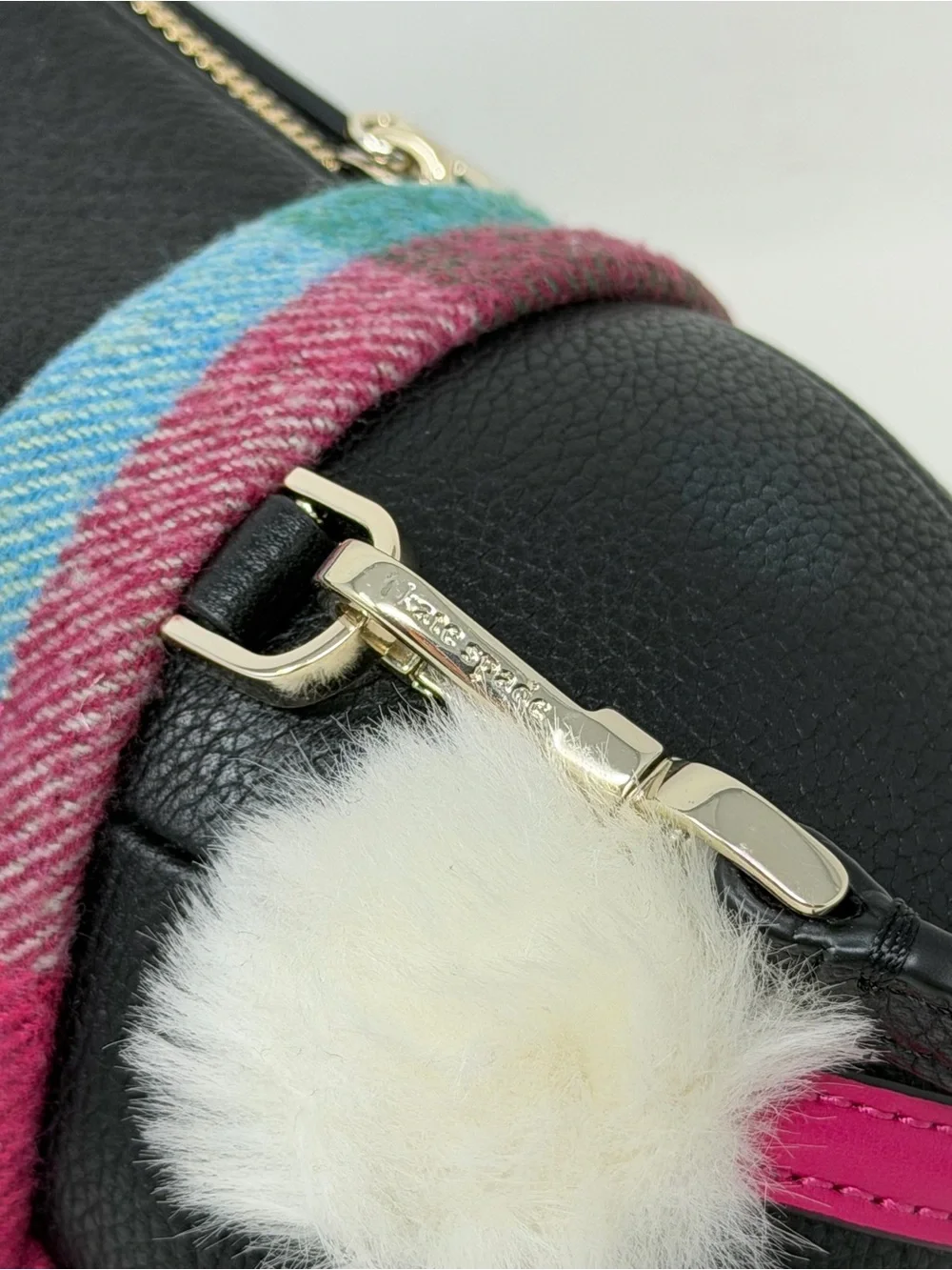 Kate Spade New York Morty Penguin Crossbody Bag Black White